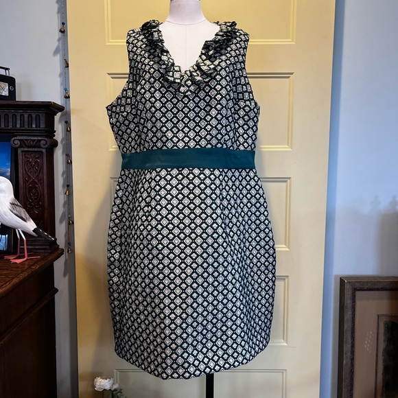 ModCloth x Anna Sui Admiring Eyes Jacquard Brocade Dress. Size 20 - Picture 2 of 12